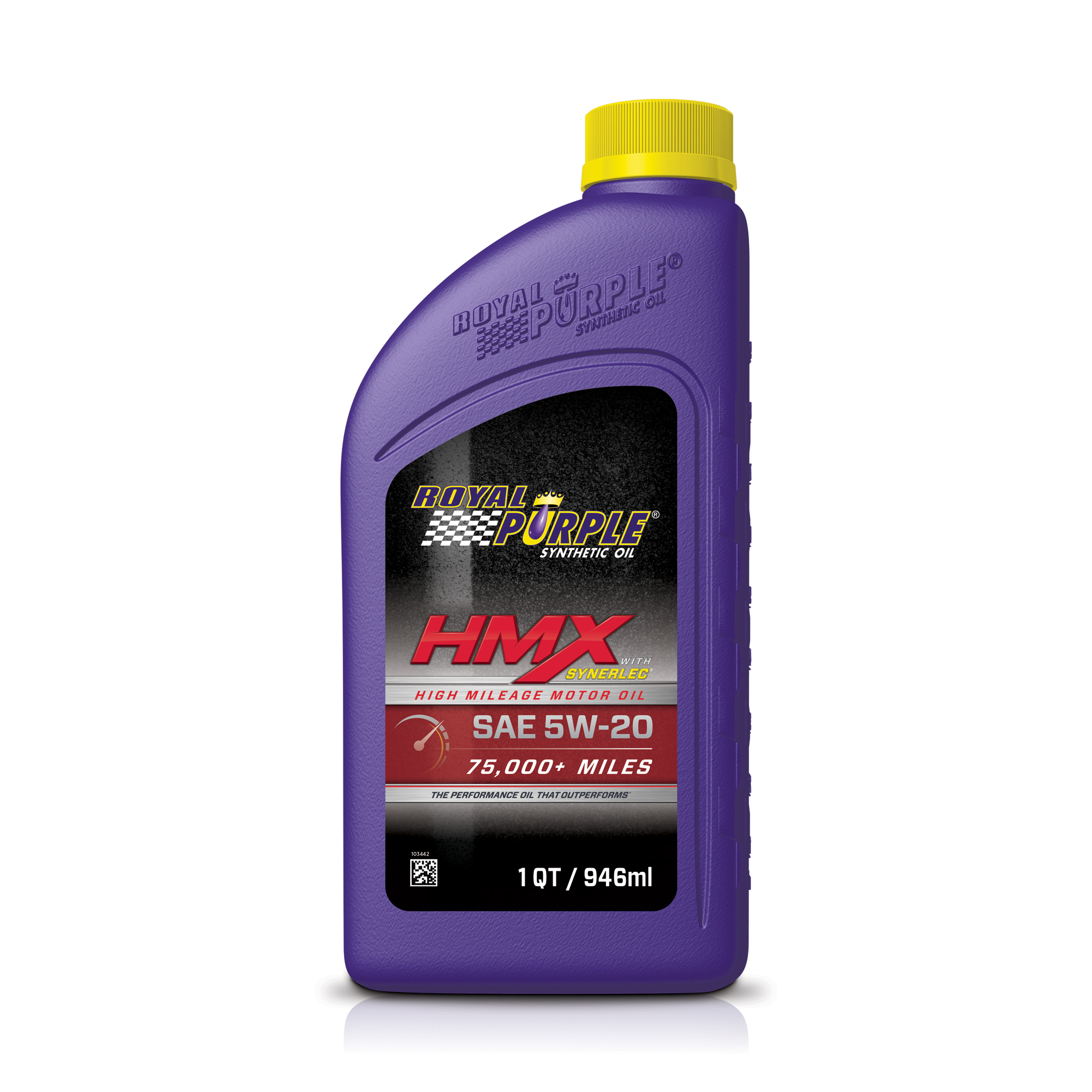 Royal Purple 5W20 HMX High Mileage Synthetic Motor Oil 6 x 1 Quart Case 67511 Image
