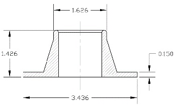 Air Sentry, Flange Adapter-Slip Fit, A-101 Image