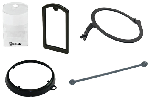 Oil Safe, Color Coded Drum Label Kit, Black, 207101 Image