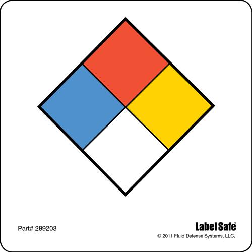 Oil Safe, Label - NFPA - Adhesive - 3.25
